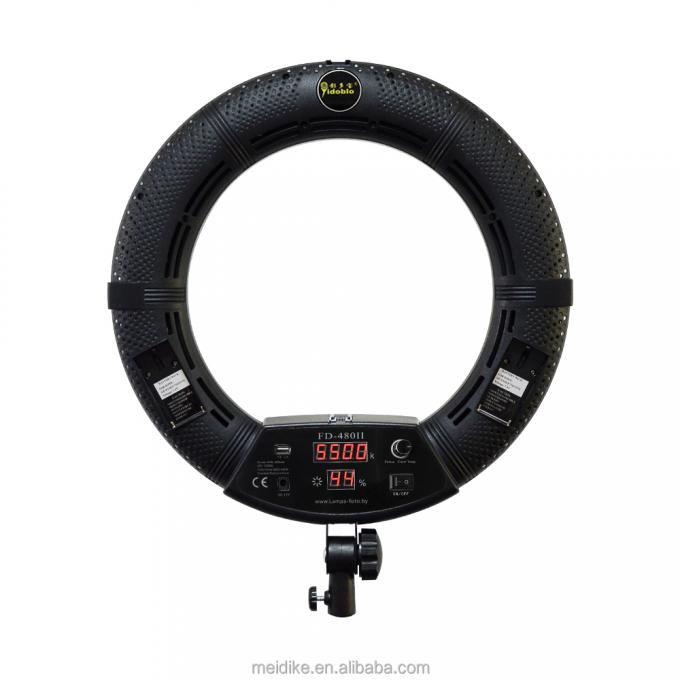 lampu ring hidup 18 inci makeup led lingkaran lampu ring dengan tripod berdiri remote control kit FE-480II 1